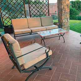 Divanetto da Giardino in Ferro Modello Umbria – 2 Posti, Stile Classico per Esterni