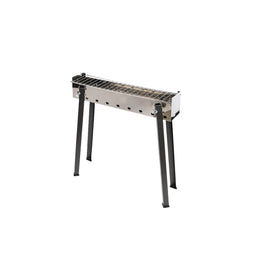 ERIS - Griglia per Arrosticini 60cmx13cm in acciaio inox a carbone o carbonella