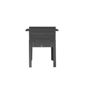 DRAGONE - Barbecue 20x20x32 a carbone o carbonella con coperchio, compatto e leggero anche da tavola