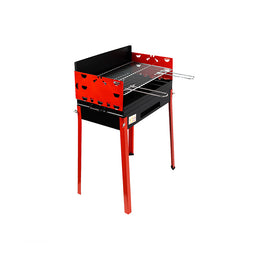 LUNA - Barbecue 40x60x85 a Carbone o Carbonella Elegante, Grandi dimensioni e cassetto estraibile