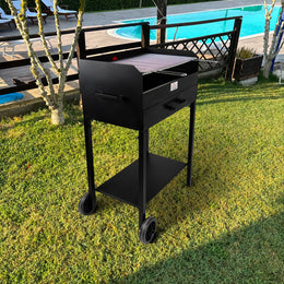 CRATERE - Barbecue 65x40x100 a Carbone o Carbonella da esterno di Alta Qualità