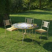 Sedia da Giardino in Ferro Modello Trasimeno – Schienale Traforato, Con o Senza Braccioli