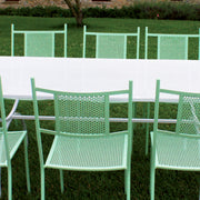 Sedia da Giardino in Ferro Modello Trasimeno – Schienale Traforato, Con o Senza Braccioli