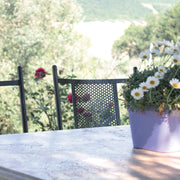 Sedia da Giardino in Ferro Modello Trasimeno – Schienale Traforato, Con o Senza Braccioli