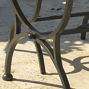 Struttura tavolo da Giardino in Ferro Modello Torre – Struttura Robusta per Piani in Ceramica o Pietra