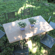 Piano in Travertino per struttura Tavoli da Giardino – Elegante, Naturale e Resistente