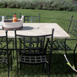 Piano in Travertino per struttura Tavoli da Giardino – Elegante, Naturale e Resistente