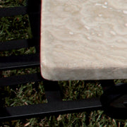 Piano in Travertino per struttura Tavoli da Giardino – Elegante, Naturale e Resistente