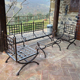 Poltrona da Giardino in Ferro Modello Umbria – 1 Posto, Elegante e Robusta