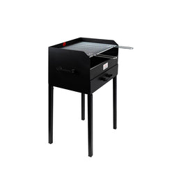 PLUTONE - Barbecue 50x40x90 a Carbone o Carbonella, compatto, pratico e Robusto